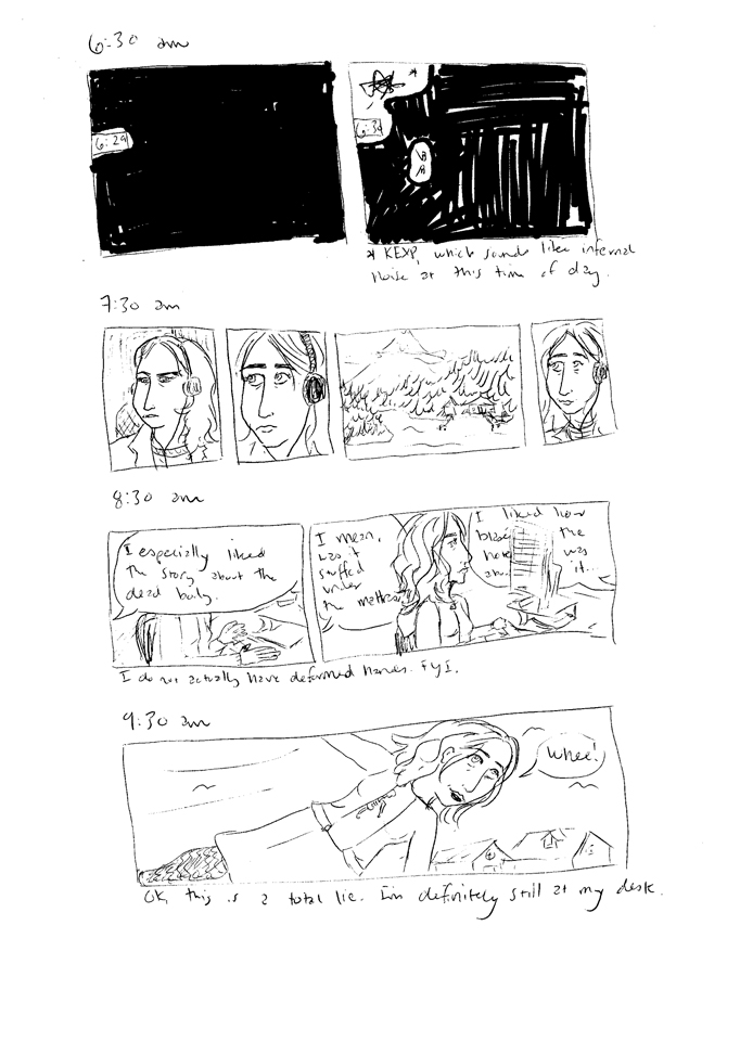 Daily comic February 2009, first page