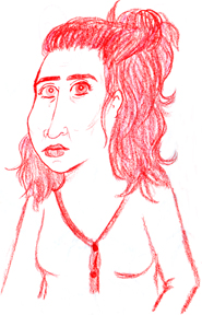 I was watching Away We Go and was entranced by the lines of Maya Rudolph's face.